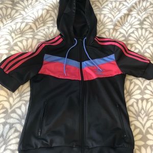 Adidas short sleeve hoodie